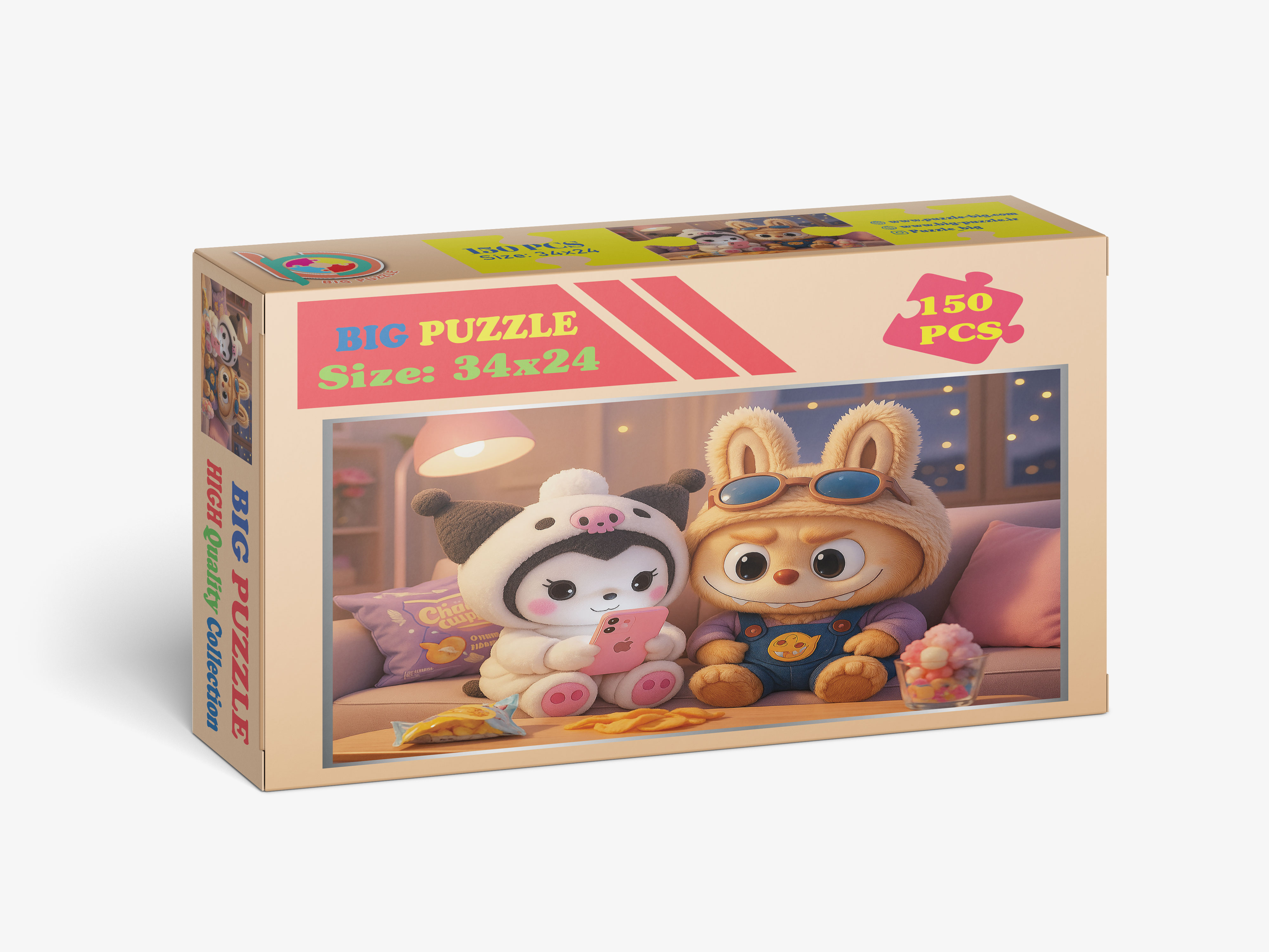 پازل ۱۵۰ تکه بیگ پازل مدل لبوبو کرومی بازیگوش